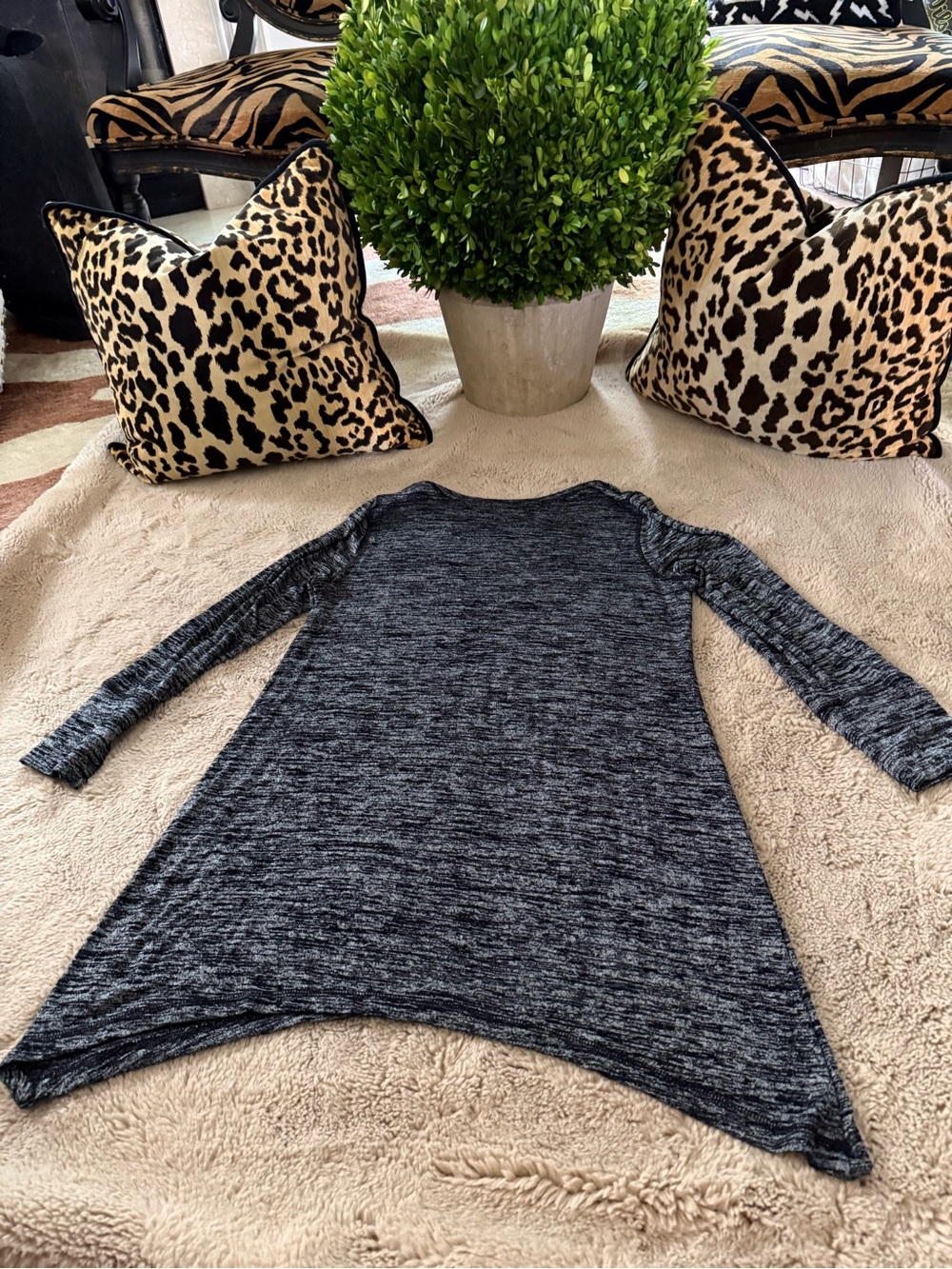 Soma Women’s Large Heathered Black & White Long Sleeve Tunic - Picture 4 of 6